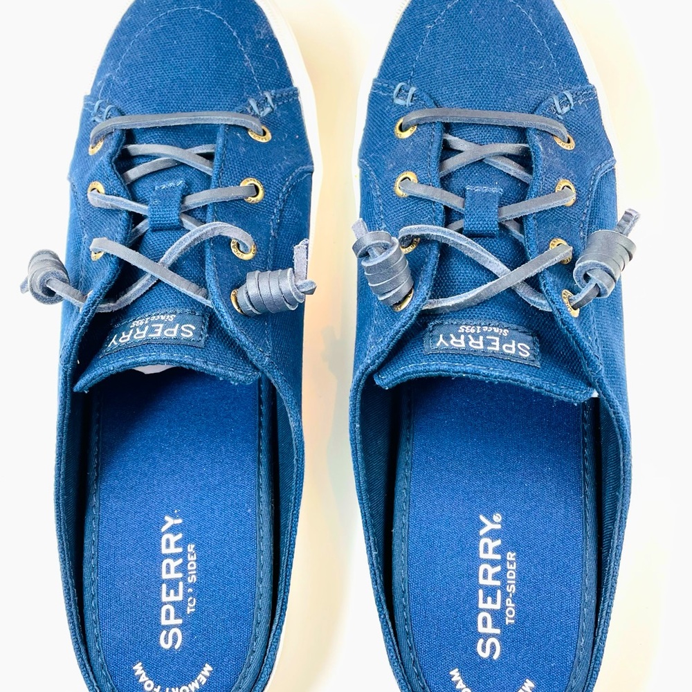 Sperry Navy Crest Mule Sneaker STS84171 Womans’ Size 11M (#F241-23) - Picture 4 of 10